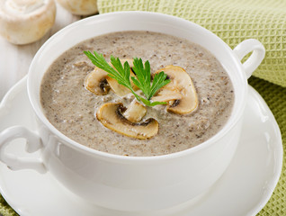 Creamy mushroom soup
