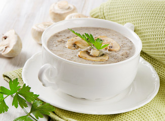Creamy mushroom soup