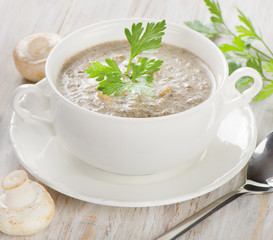 Creamy mushroom soup