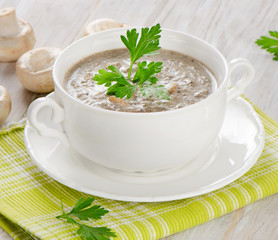 Creamy mushroom soup