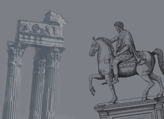 Old greek theme illustration