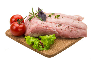 Raw pork meat