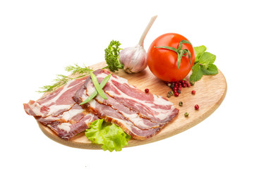 Bacon with vegetables