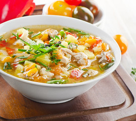 Bowl of vegetable Soup
