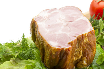 Bacon with vegetables