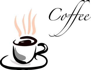 Frische Energie durch eine Tasse Kaffe