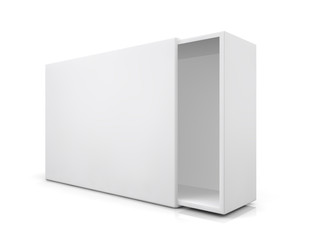 blank boxes isolated on white background