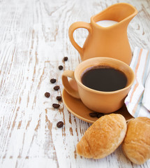 coffee and croissant