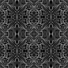 Obraz premium Contour seamless floral pattern