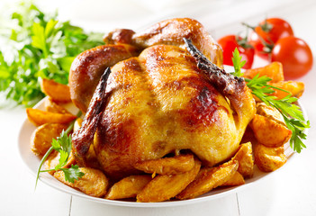 whole roasted chicken
