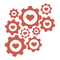 Gears with hearts