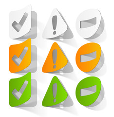 Vector Tag Sticker Label Shadow