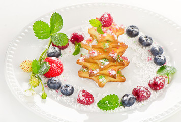 Christmas tree of cookies