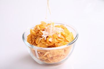 cereal isolated in white background