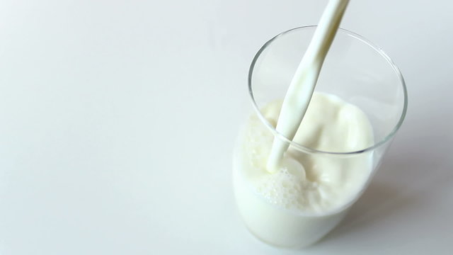 Milk in a glass