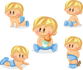 Векторная иллюстрация мальчиков