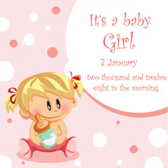 Векторная иллюстрация девочка, фон