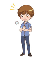 男の子/ひらめく