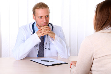 Doctor and patient at office