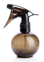 Hairdresser water sprayer container, isolated on white