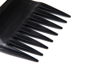 Black comb isolated on white