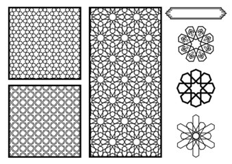 Traditional Middle Eastern / Islamic Patterns - Vector