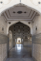 Fototapeta na wymiar Amer (Amber) Fort, Lustro Palace (Rany Mahal)