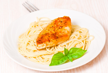 chicken breast with pasta