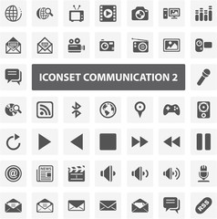 Website Iconset - Communication II 44 Basic Icons