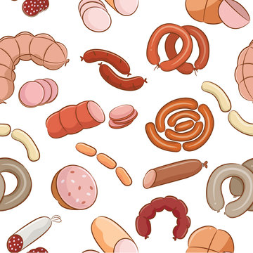 Meats Doodles Pattern