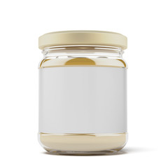 Honey in the bottle glass
