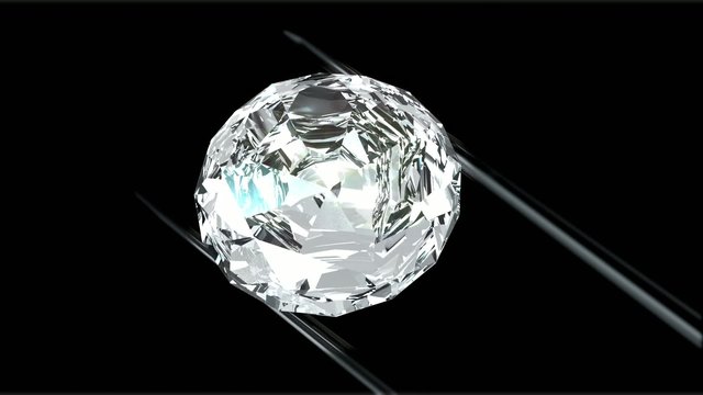 Diamond in tweezers