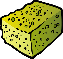 sponge clip art cartoon illustration