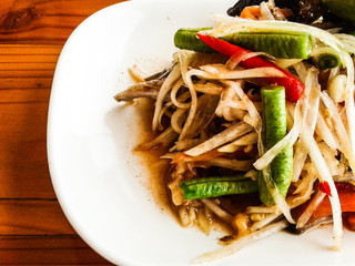 spicy green papaya salad