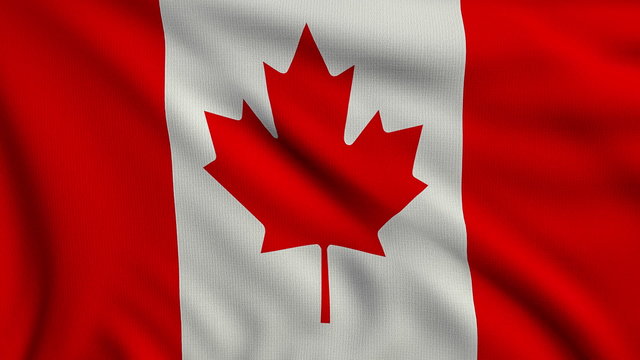 Flag of Canada looping