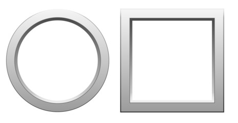 Metall Ring und Rahmen