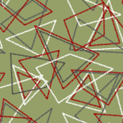 Seamless abstract pattern with triangles