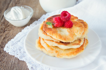 Fritters of cottage cheese