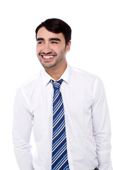 Business executive smiling with pride