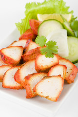 Chicken Tikka - Spicy marinated chicken served with salad