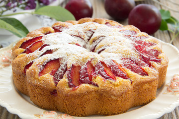 Plum cake.