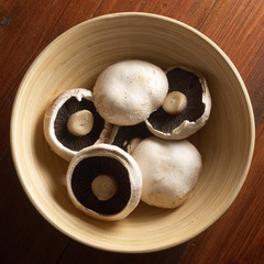Mushrooms in bowl