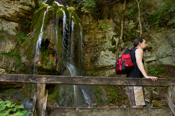 Wanderer in der Wutachschlucht