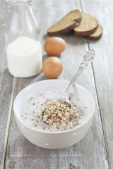Buckwheat porridge with milk