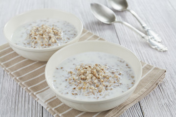Buckwheat porridge with milk