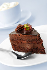 Cake with chocolate