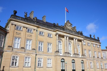Fototapeta na wymiar Copenhagen, Denmark - Amalienborg Palace