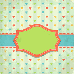 Template greeting card, vector
