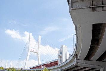 Fototapeta premium nanpu Brücke shanghai