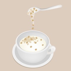 Soy Bean Sweet Dessert with Coconut Milk